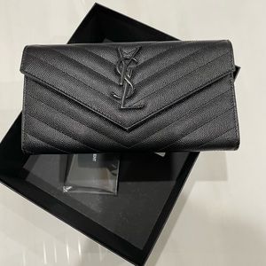 Authentic Monogram Black YSL Wallet